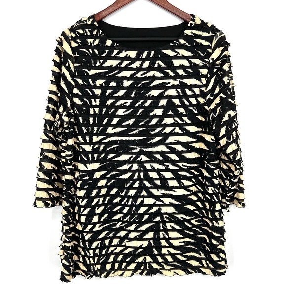 Coldwater Creek Tops - Coldwater Creek Womens Size Large Blouse Shirt Top Zebra Business Professional